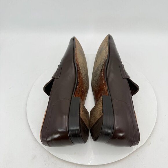 Louis Vuitton Men Size UK 8.5 US 9.5 Brown Leather Penny Loafer Dress Shoes - Picture 7 of 14